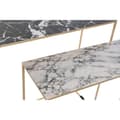 Miniatyrbild 4 av 4: 2-bordsset DKD Home Decor Vit Svart Gyllene 100 x 28 x 80 cm