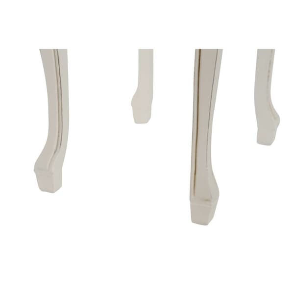 Sæt med 3 borde DKD Home Decor Hvid Brun 60 x 40 x 66 cm