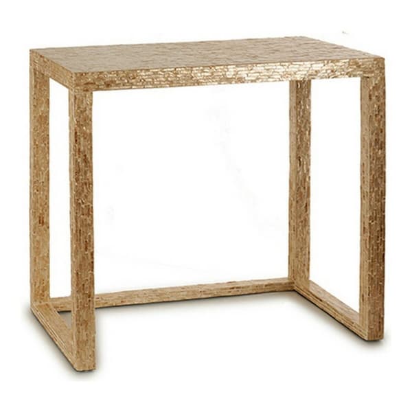 Bord Hallbord Beige Hvid Gylden Perlemor spånplade 30,5 x 78 x 90,5 cm