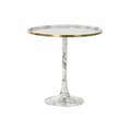 Miniatyrbillede 1 af 4: Lille serveringsbord DKD Home Decor Hvid Gylden 51 x 51 x 51 cm