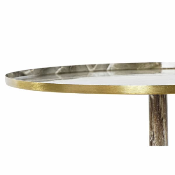 Lille serveringsbord DKD Home Decor Brun Gylden 51 x 51 x 51 cm