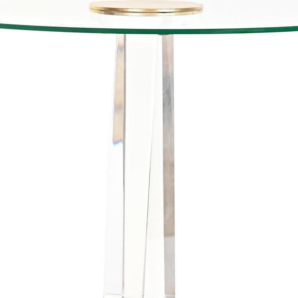 Sofabord DKD Home Decor Gylden Metal Akryl (42 x 42 x 60 cm)
