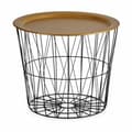 Miniatyrbillede 2 af 2: Sofabord Sort Gylden Metal 52 x 40 x 52 cm (4 enheder)