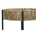 Miniatyrbillede 3 af 4: Sæt med 2 borde Home ESPRIT Sort Natur Metal 49 x 49 x 44 cm