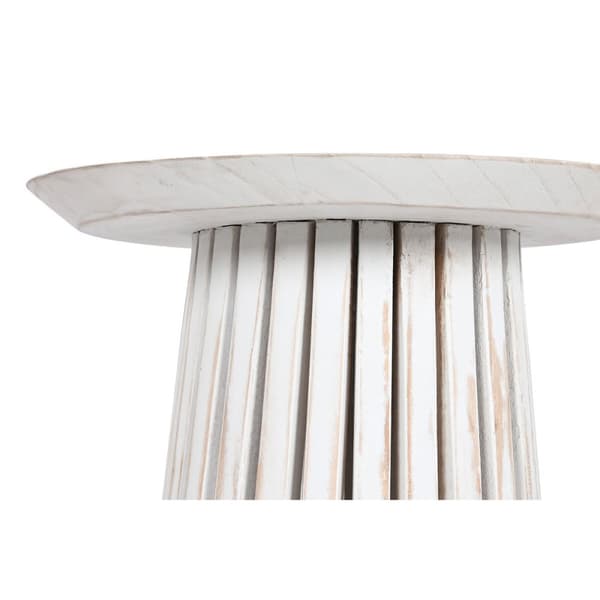 Lille serveringsbord Home ESPRIT Hvid Cedertræ 40 x 40 x 60 cm