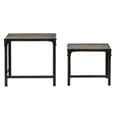 Miniatyrbild 6 av 6: 2-bordsset Home ESPRIT Naturell 48 x 36 x 45 cm
