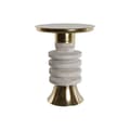 Miniatyrbillede 1 af 4: Sofabord Home ESPRIT Hvid Gylden Træ Metal 41 x 41 x 53 cm