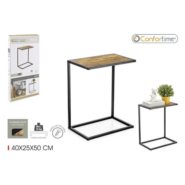 Sofabord Confortime Brun Sort 40 x 25 x 50 cm (3 enheder)