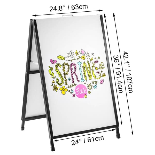 24x36 tum dubbelsidig visningstavla för utomhusreklam, dubbelsidig design, lätt att flytta, lätt att byta ut affischer, Bred applikation