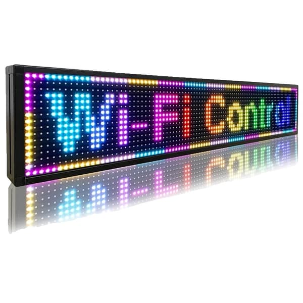 P10 Udendørs LED-skilt, WiFi-programmerbart, understøttelse af flere sprog, højopløsnings rulleskærm.
