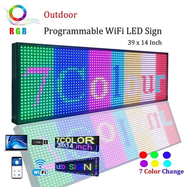 LED Rullende Beskeddisplay, Fuld Farve, Energi Effektiv, Vandtæt