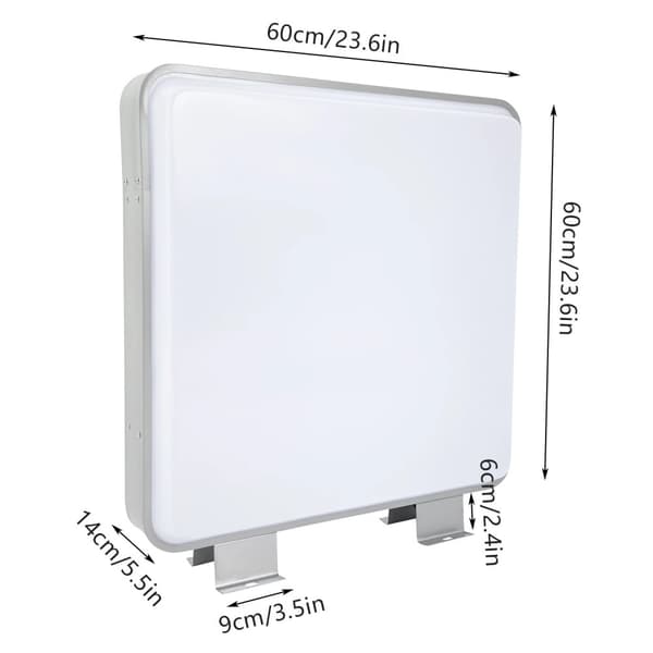 LED Reklame Lysboks, Dobbelt-Sidet Display, Vandtæt Design,16W, HVID
