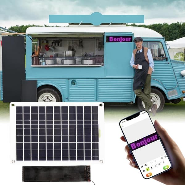 Solig Reklamskärm, Hög Luminös Flöde, Lätt Montering, Inomhus- och Utomhusbruk