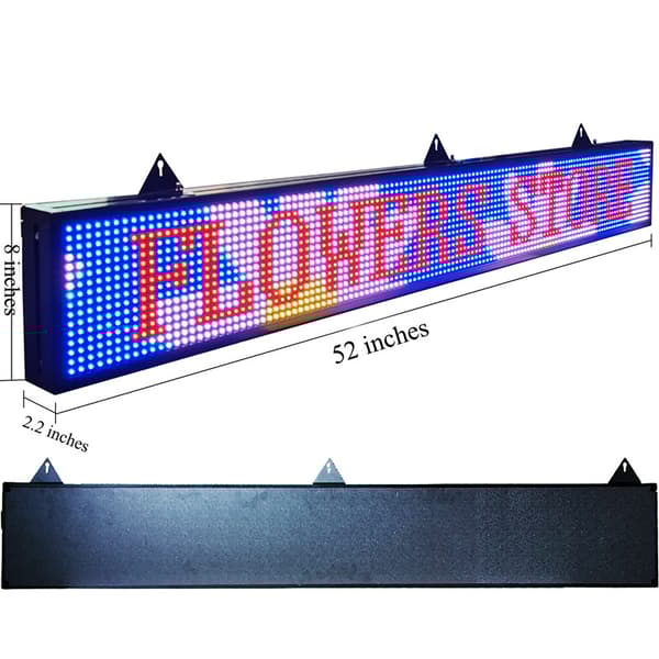 Utomhus Programmerbar LED-skylt, Fullfärgsdisplay, WiFi-kontroll, 1320x200mm Storlek