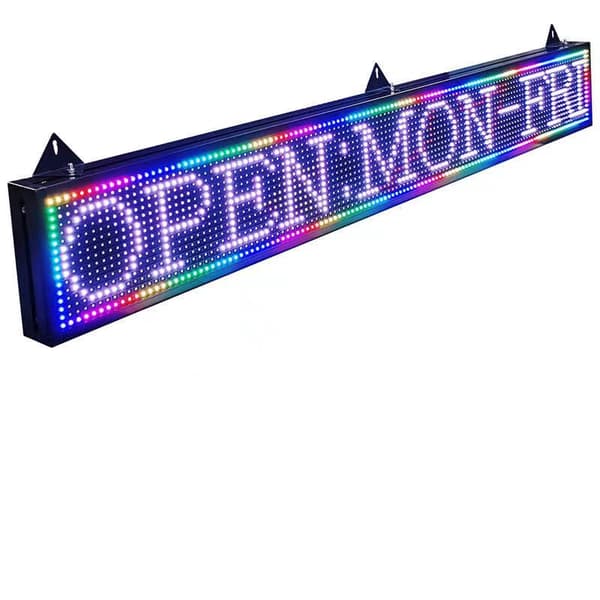 Utomhus Programmerbar LED-skylt, Fullfärgsdisplay, WiFi-kontroll, 1320x200mm Storlek