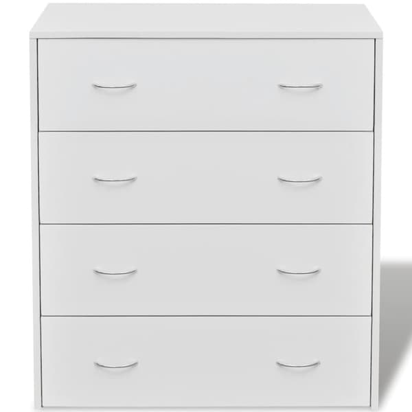 vidaXL skænk med 4 skuffer 60x30,5x71 cm hvid
