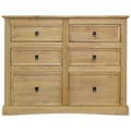 Miniatyrbilde 3 av 5: vidaXL Skjenk meksikansk furu corona-stil 110x43x81 cm