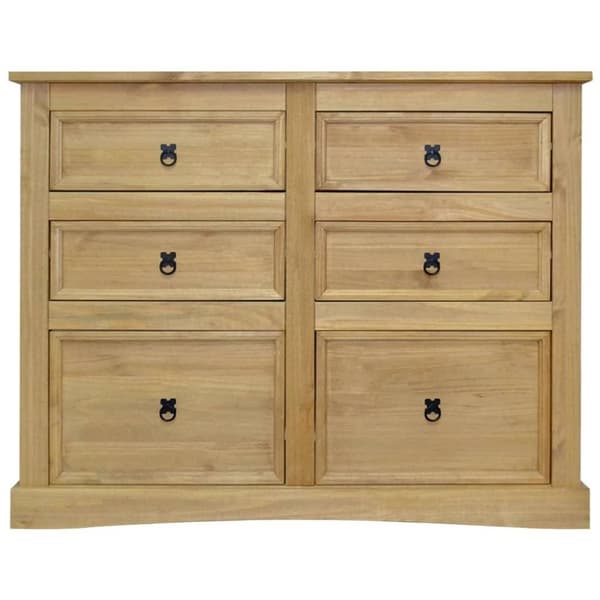 vidaXL Skjenk meksikansk furu corona-stil 110x43x81 cm