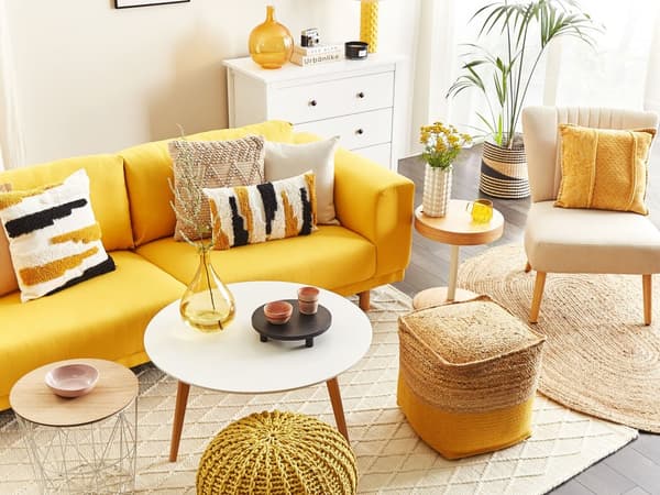 Sidobord med 3 Lådor Vit Byrå Sovrum Vardagsrum Modern Minimalistisk