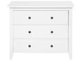 Miniatyrbild 5 av 11: Sidobord med 3 Lådor Vit Byrå Sovrum Vardagsrum Modern Minimalistisk