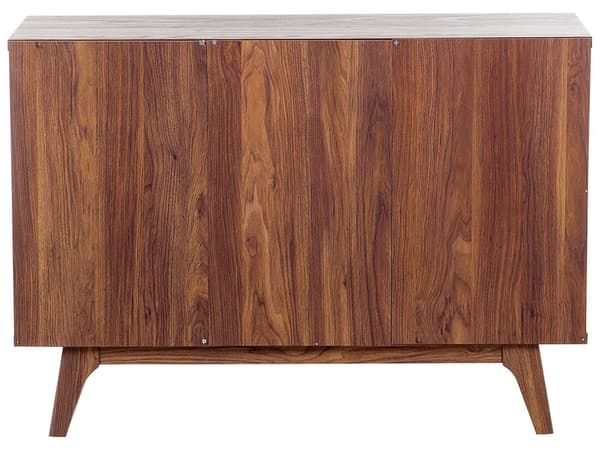 Senkki tumma puu/valkoinen 115 x 82 x 40 cm MDF-levy matta kaapit hyllyt laatikot