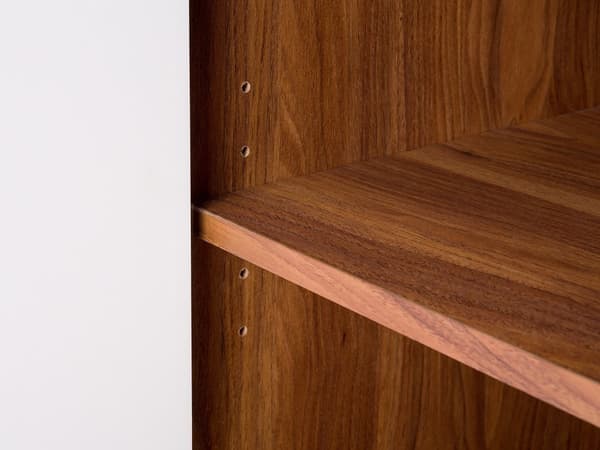 Senkki tumma puu/valkoinen 115 x 82 x 40 cm MDF-levy matta kaapit hyllyt laatikot