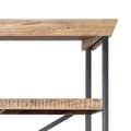 Miniatyrbillede 4 af 11: vidaXL skænk med hylder massivt mangotræ 120 x 35 x 200 cm