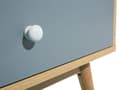 Miniatyrbild 8 av 9: Sidobord Brun 4 Lådor 2 Hyllor Asymmetrisk Design Skandinavisk