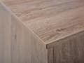 Pikkukuva 10 / 11: Lipasto vaalea puu 51 x 106 x 38 cm lastulevy MDF-levy metalli 4 laatikkoa