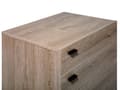 Pikkukuva 11 / 11: Lipasto vaalea puu 51 x 106 x 38 cm lastulevy MDF-levy metalli 4 laatikkoa