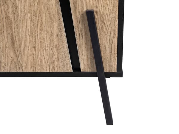 TV-Stander Hvidt Lyst Træ 140 cm 2 hylder 2 Skuffer Plads til Ledninger Moderne Stil
