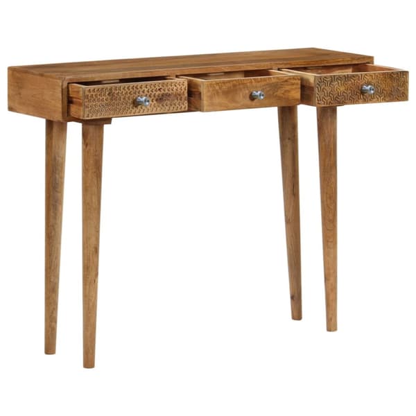vidaXL Konsolipöytä mangopuu 102x30x79 cm
