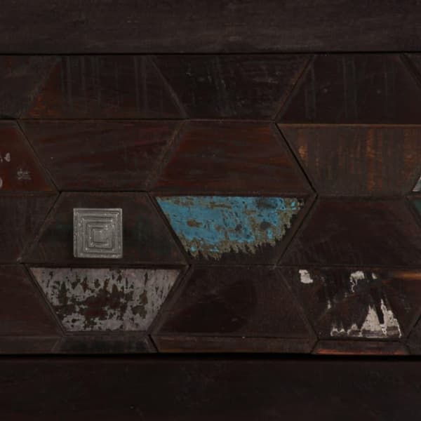 vidaXL Skänk i massivt återvunnet trä 160x40x80 cm