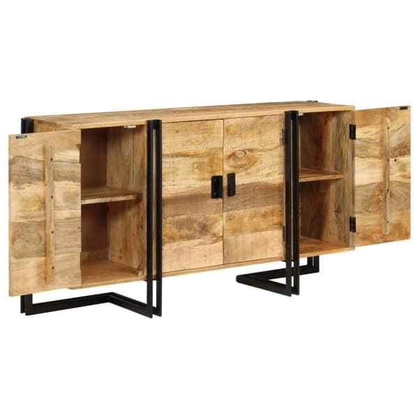 vidaXL Skänk massivt mangoträ 150x40x80 cm