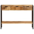 Miniatyrbilde 3 av 11: vidaXL Skjenk med 3 skuffer 110x35x75 cm heltre mango