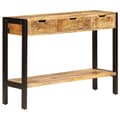 Miniatyrbilde 9 av 11: vidaXL Skjenk med 3 skuffer 110x35x75 cm heltre mango