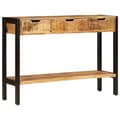 Miniatyrbilde 2 av 11: vidaXL Skjenk med 3 skuffer 110x35x75 cm heltre mango