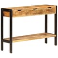 Miniatyrbilde 1 av 11: vidaXL Skjenk med 3 skuffer 110x35x75 cm heltre mango