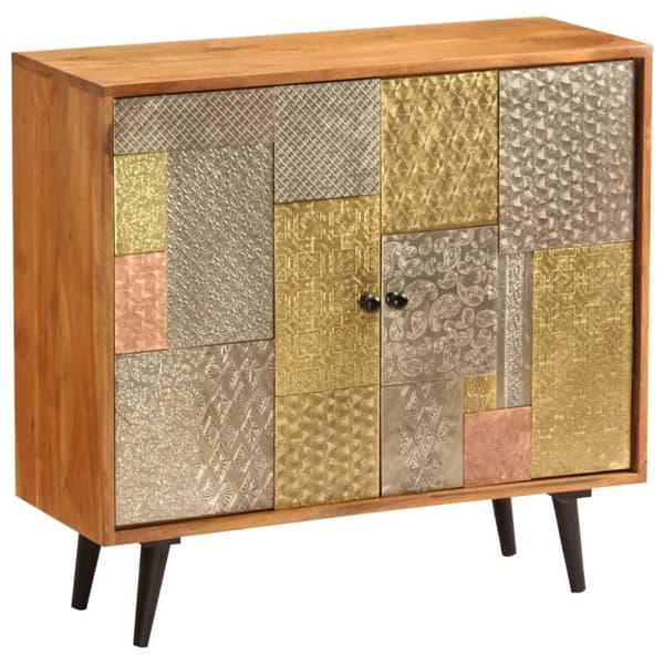 vidaXL skænk 80x30x75 cm massivt akacietræ