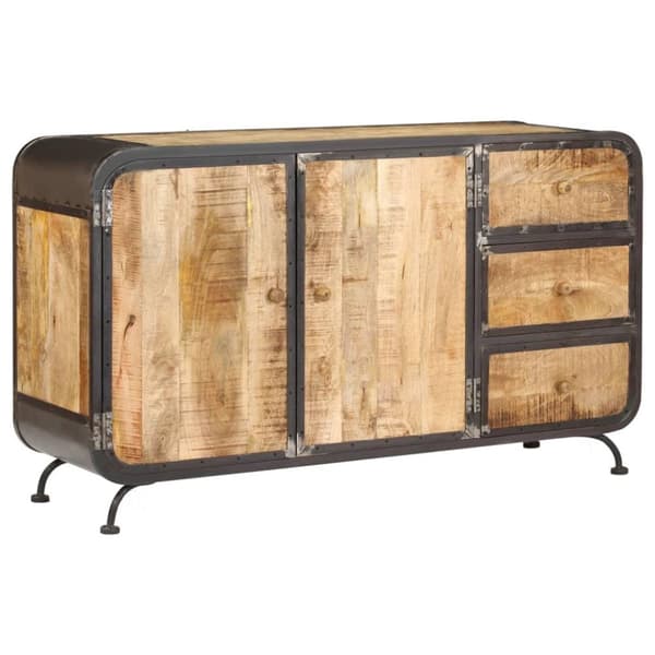 vidaXL skænk 140 x 40 x 80 cm massivt mangotræ