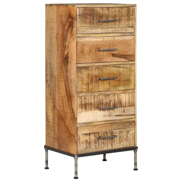 vidaXL Byrå 45x35x106 cm massivt mangoträ