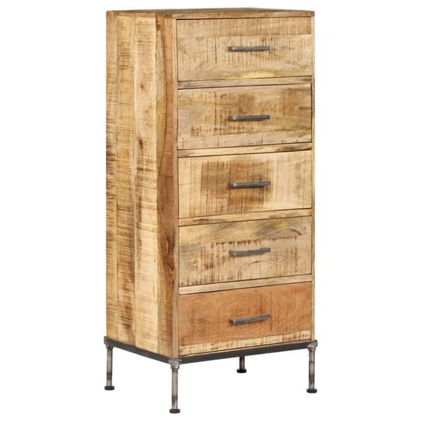 vidaXL Byrå 45x35x106 cm massivt mangoträ