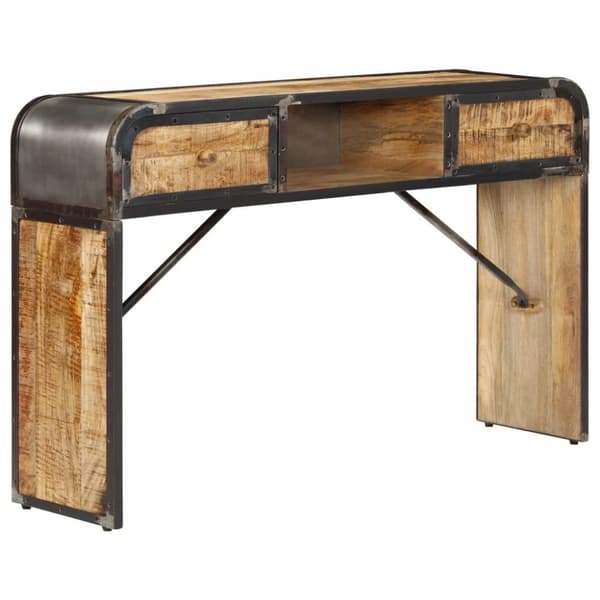 vidaXL Sidebord 120x30x75 cm heltre mango