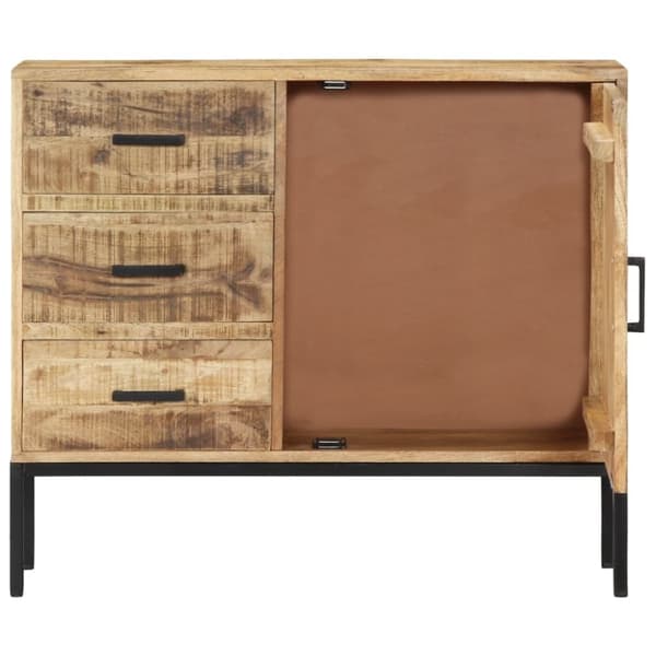 vidaXL skænk massivt mangotræ 88 x 30 x 71 cm