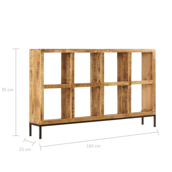 vidaXL skænk i massivt mangotræ 160 x 25 x 95 cm