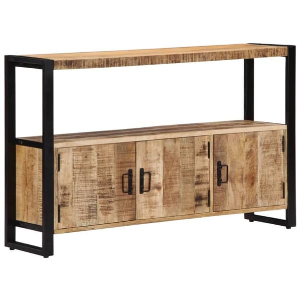 vidaXL sideskab 120 x 30 x 75 cm massivt mangotræ