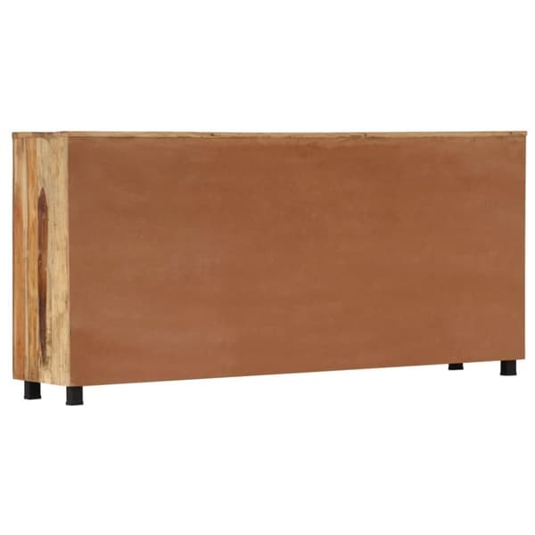 vidaXL sideskab 160x38x79 cm massivt genbrugstræ