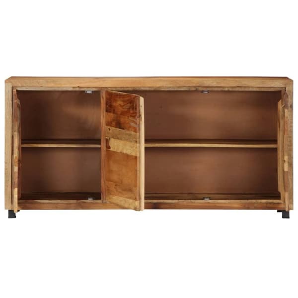 vidaXL sideskab 160x38x79 cm massivt genbrugstræ