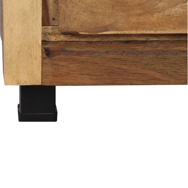 vidaXL sideskab 160x38x79 cm massivt genbrugstræ