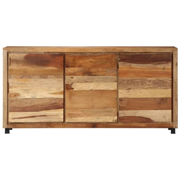 vidaXL sideskab 160x38x79 cm massivt genbrugstræ